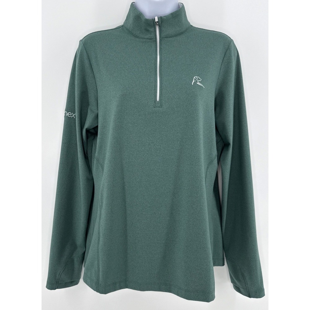 Rhoback Women's Green Quarter-Zip Pullover